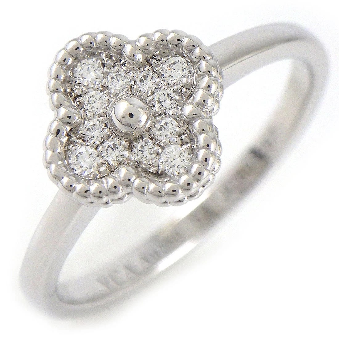 VAN CLEEF & ARPELS RING DIAMOND 750WG: Van Cleef & Arpels Ring Diamond 750WG Brand: Van Cleef & Arpels Type/Style: Ring Material: 750(18K) White Gold, Main Stone Natural Color: White Gold Size: US6.25 Accessories: None Accessor