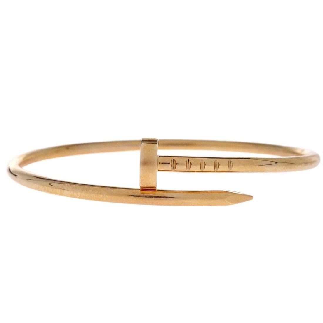 CARTIER JUSTE CLOU BRACELET: Cartier Juste Clou Bracelet Brand: Cartier Type/Style: Bracelet Material: 750PG, Color: Gold Size: Inner circumference : 14.0 cm Accessories: None Accessories Notice: When purchasing pre-o
