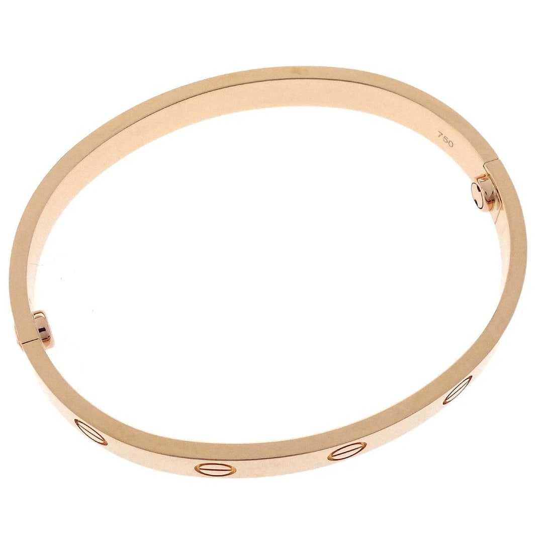 CARTIER LOVE BRACELET BANGLE: Cartier Love Bracelet Bangle Brand: Cartier Type/Style: Bracelet Material: 750PG, Color: Gold Size: Inner circumference : 15.5 cm Accessories: None Accessories Notice: When purchasing pre-