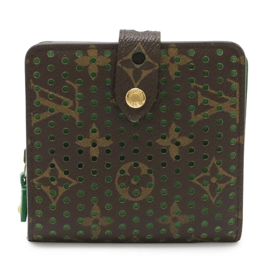 LOUIS VUITTON MONOGRAM PERFORATED COMPACT - 2