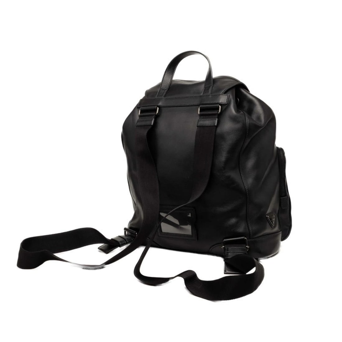 PRADA TRIANGLE LOGO PLATE BACKPACK DAYPACK - 2