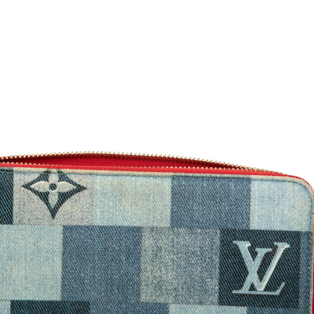LOUIS VUITTON MONOGRAM DENIM PATCHWORK ZIPPY WALLET - 4