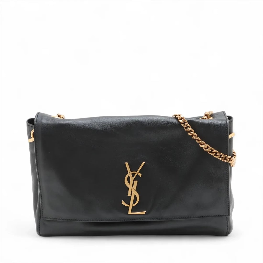 SAINT LAURENT PARIS KATE LEATHER & SUEDE CHAIN SHOULDER BAG: Saint Laurent Paris Kate Leather & Suede Chain Shoulder Bag Brand: Saint Laurent Paris Type/Style: Shoulder Bag Material: Leather & Suede Color: Black Size: Height:7.7inchLength:11.2inchDepth:2.6inch 