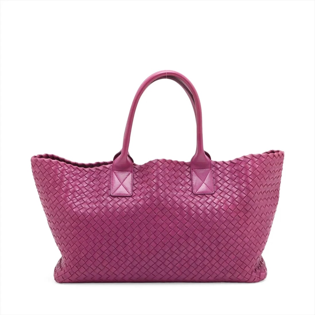 BOTTEGA VENETA INTRECCIATO CABAS MM LEATHER TOTE BAG: Bottega Veneta Intrecciato Cabas MM Leather Tote bag Brand: Bottega Veneta Type/Style: Tote Bag Material: Leather Color: Purple Size: Height:10.2inchLength:15.4inchDepth:6.7inch Accessories: None