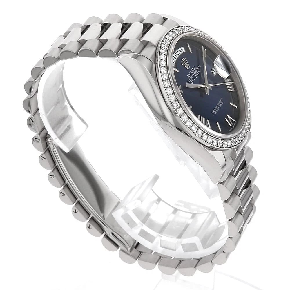 ROLEX DATE DIAMOND BEZEL WATCH - 3