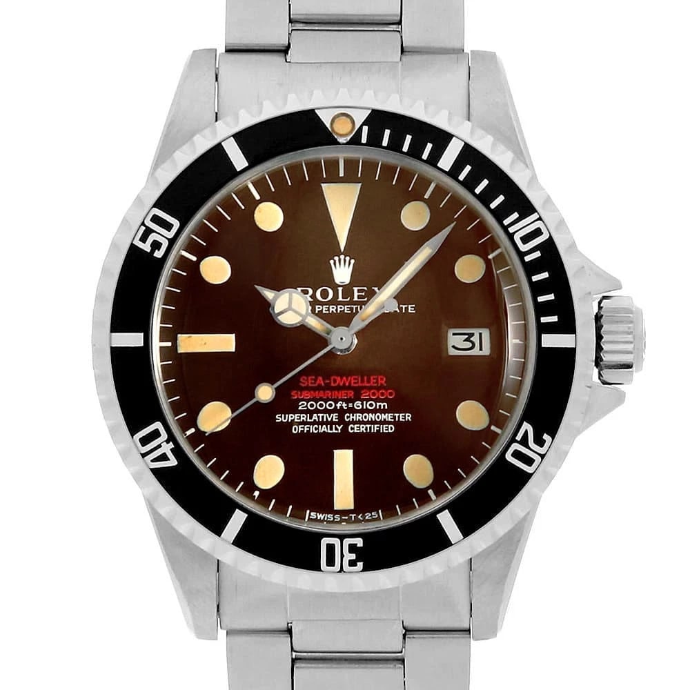 ROLEX SEA-DWELLER BLACK WATCH: ROLEX SEA-DWELLER black Watch Brand: ROLEX Type/Style: Wrist watch Material: Band Material Stainless Steel, Case Material Stainless Steel Color: Dial Color Black Size: Case:W40mm Circumference of Wris
