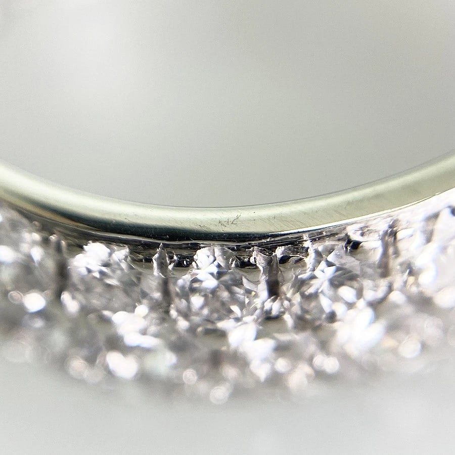 CHAUMET PLATINUM DIAMOND RING - 5