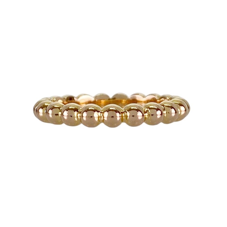 VAN CLEEF & ARPELS PERLEE YELLOW GOLD RING - 2