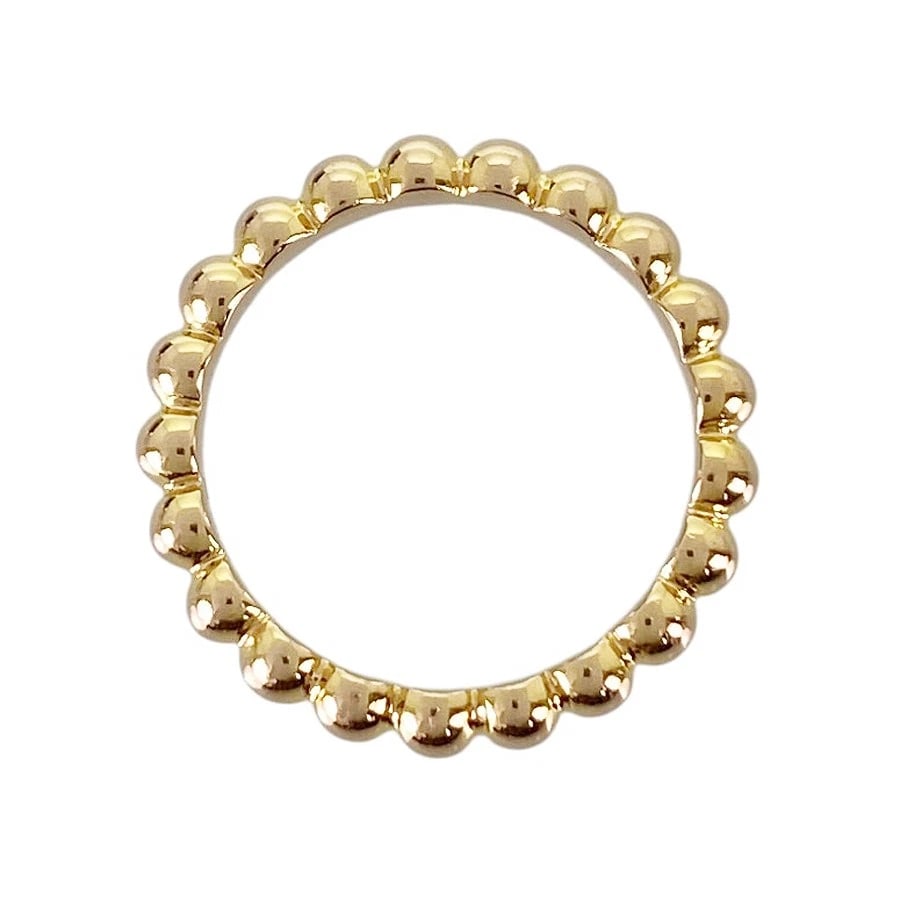VAN CLEEF & ARPELS PERLEE YELLOW GOLD RING - 3