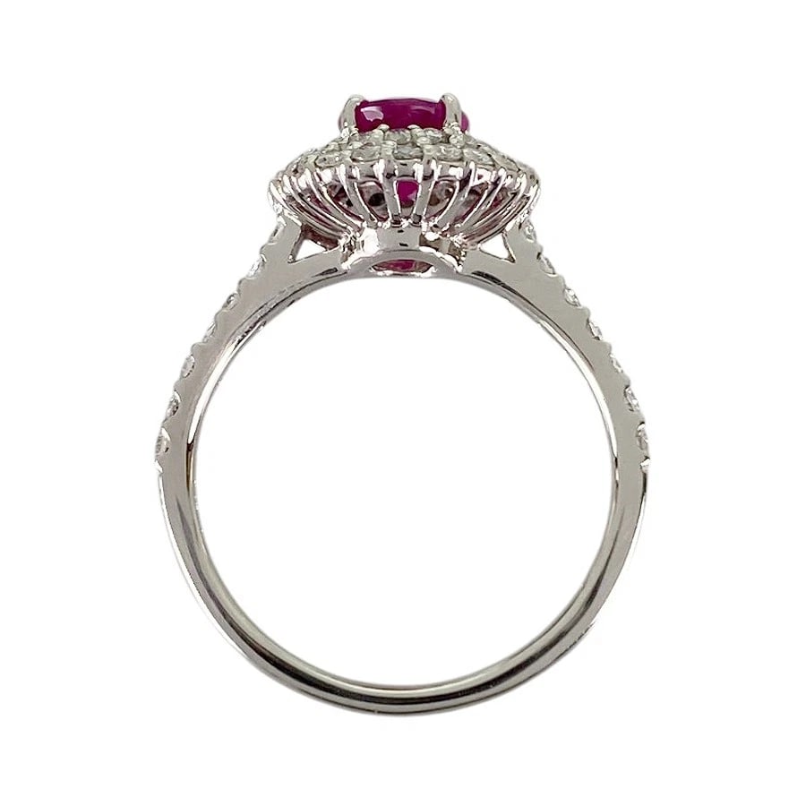 RING PLATINUM RUBY DIAMOND - 3