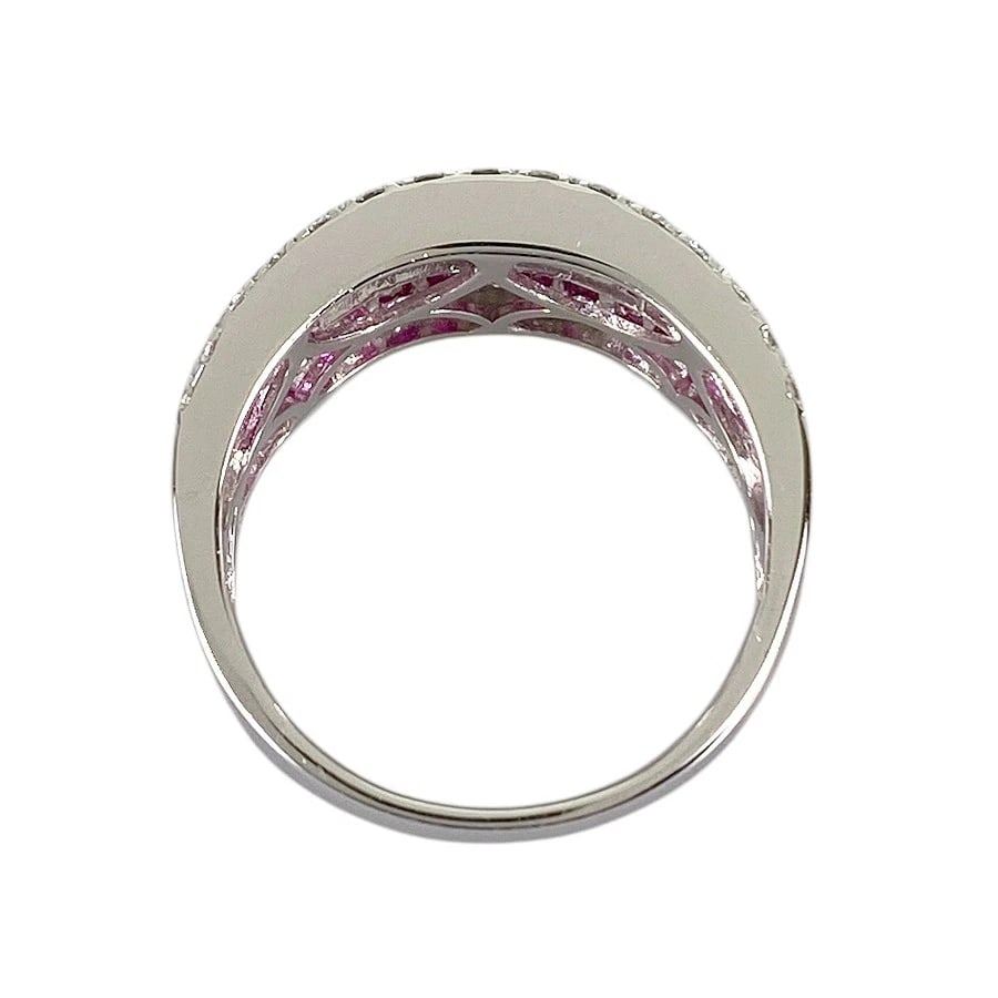 RING WHITE GOLD RUBY DIAMOND - 3