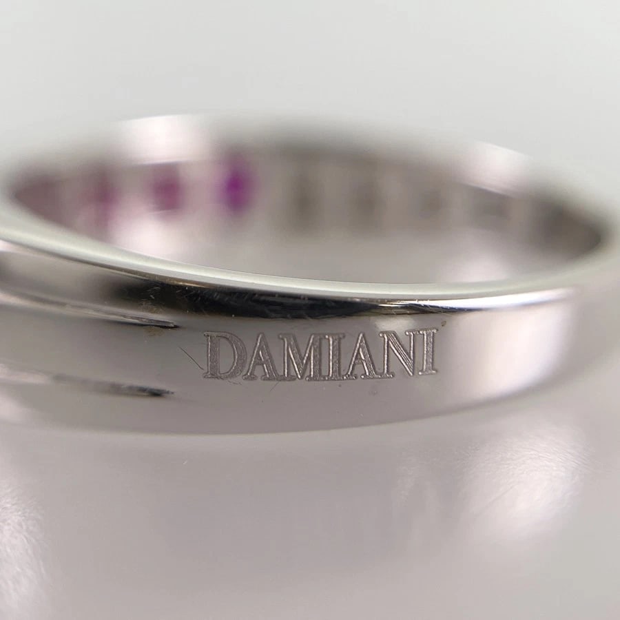 DAMIANI BELLE EPOQUE WHITE GOLD DIAMOND RUBY RING - 2