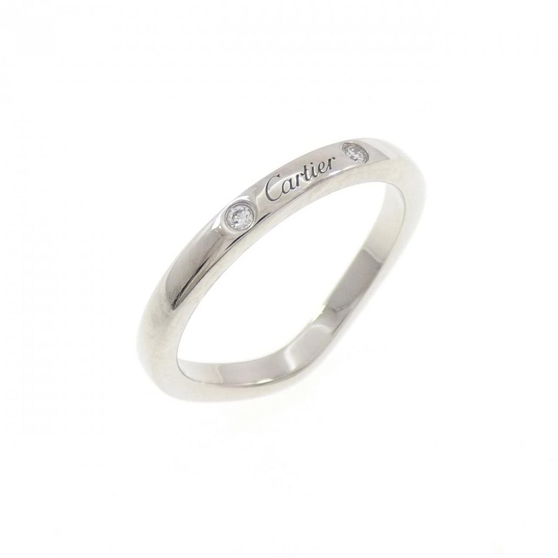 CARTIER BALLERINA RING: Cartier Ballerina Ring Brand: CARTIER Type/Style: Cartier Ring Material: Platinum950, Main Stone Natural Color: Silver Size: US 3 Accessories: None Accessories Notice: When purchasing pre-owned