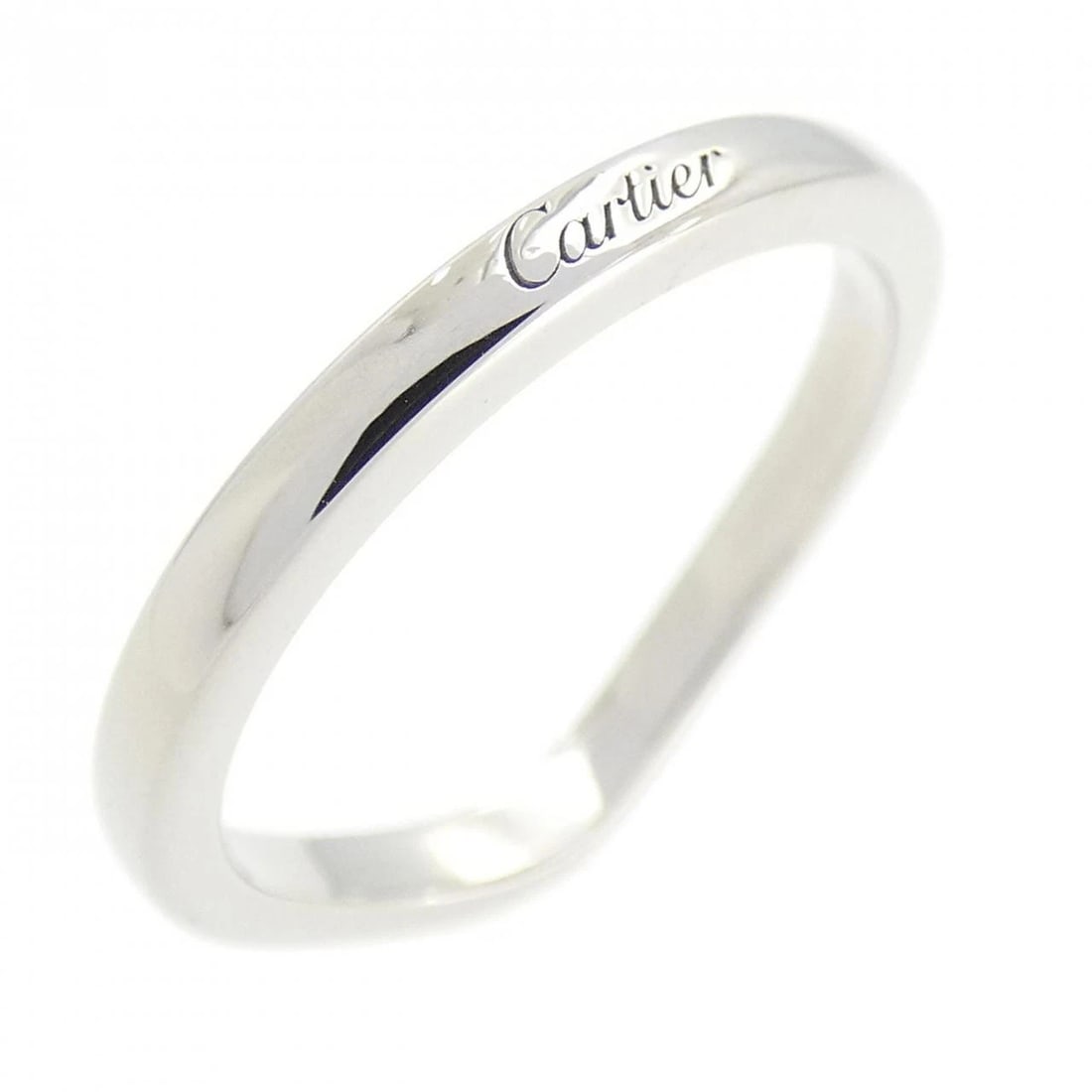 CARTIER BALLERINA RING: Cartier Ballerina Ring Brand: CARTIER Type/Style: Cartier Ring Material: Platinum950, Color: Silver Size: US 4 Accessories: None Accessories Notice: When purchasing pre-owned goods, please refer to