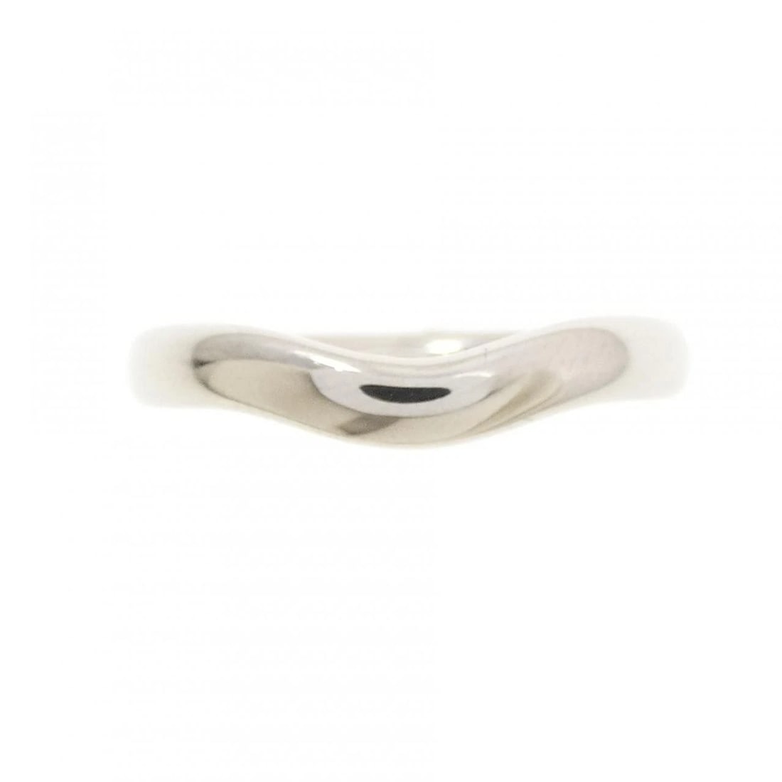 TIFFANY&CO. CURVED RING: TIFFANY&Co. Curved Ring Brand: TIFFANY&Co. Type/Style: TIFFANY & Co. Ring Material: Platinum950, Color: Platinum Size: US 7 Accessories: None Accessories Notice: When purchasing pre-owned goods,