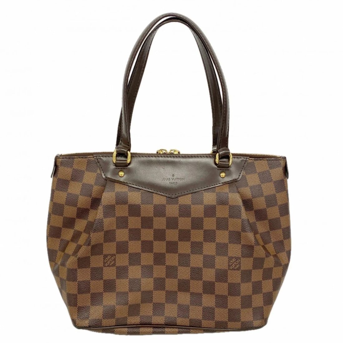 LOUIS VUITTON DAMIER WESTMINSTER PM HANDBAG: Louis Vuitton Damier Westminster PM Handbag Brand: Louis Vuitton Type/Style: Handbag Material: none Color: Ebene Size: (HxWxD) 23cm x 25cm x 14cm / 9.05'' x 9.84'' x 5.51'' Accessories: None <