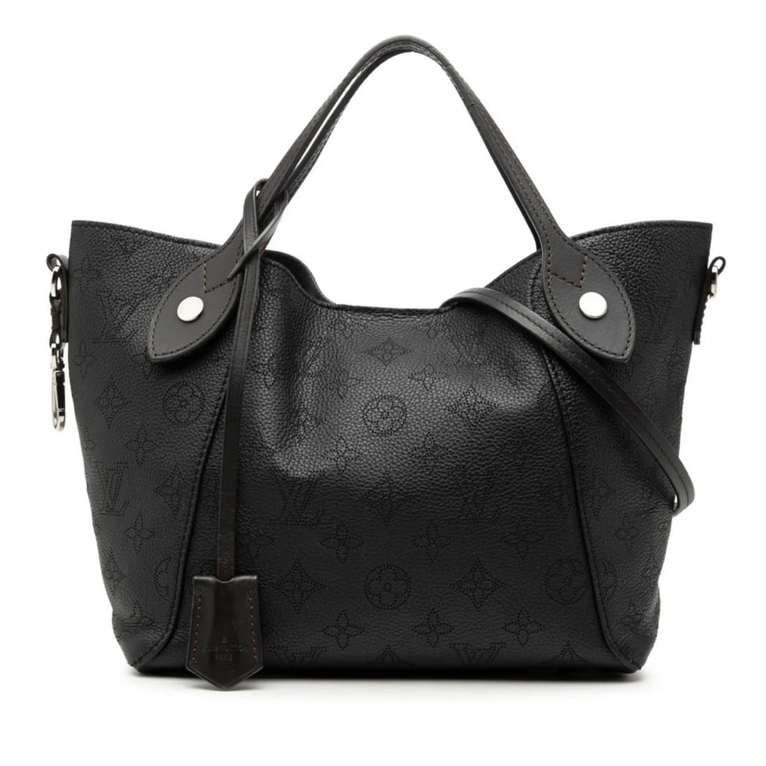 LOUIS VUITTON MONOGRAM MAHINA PM HANDBAG/SHOULDER BAG: Louis Vuitton Monogram Mahina PM Handbag/Shoulder Bag Brand: Louis Vuitton Type/Style: Handbag, Pouch, Shoulder bag Material: Monogram Color: Black, Monogram, Noir Size: (HxWxD) 18.5cm x 23cm x 13cm /