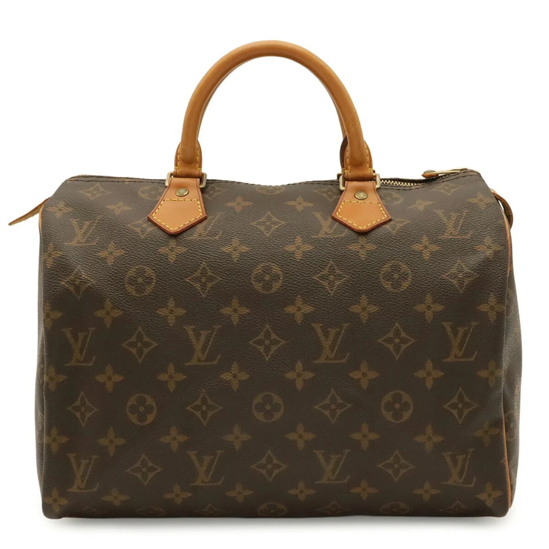 LOUIS VUITTON MONOGRAM SPEEDY 30 HANDBAG: LOUIS VUITTON Monogram Speedy 30 Handbag Brand: Louis Vuitton Type/Style: Boston bag, Handbag Material: Monogram , Canvas , PVC , Coated canvas Color: Brown Size: (HxWxD) 21.5cm x 30.5cm x 17.5cm / 8.