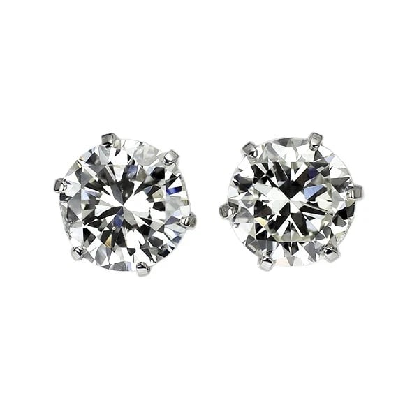 PT900 DIAMOND EARRINGS: Pt900 Diamond Earrings Brand: None Type/Style: piercing Material: Pt900, Main Stone Natural Color: Pt Size: Length/Width/Diameter 5.2 Accessories: None Accessories Notice: When purchasing pre-owned
