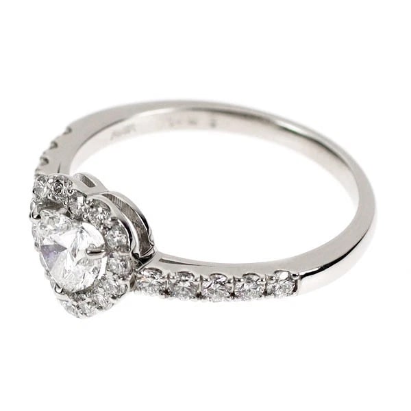 PT950 HEART SHAPE DIAMOND RING - 2