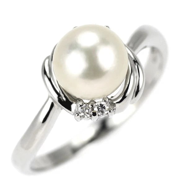 PT900 AKOYA PEARL DIAMOND RING DIAMETER: Pt900 Akoya Pearl Diamond Ring Diameter Brand: None Type/Style: Ring Material: Pt900, Main Stone Natural/Akoya Pearl Color: Pt Size: 5.5 - 5.75 US Accessories: None Accessories Notice: When
