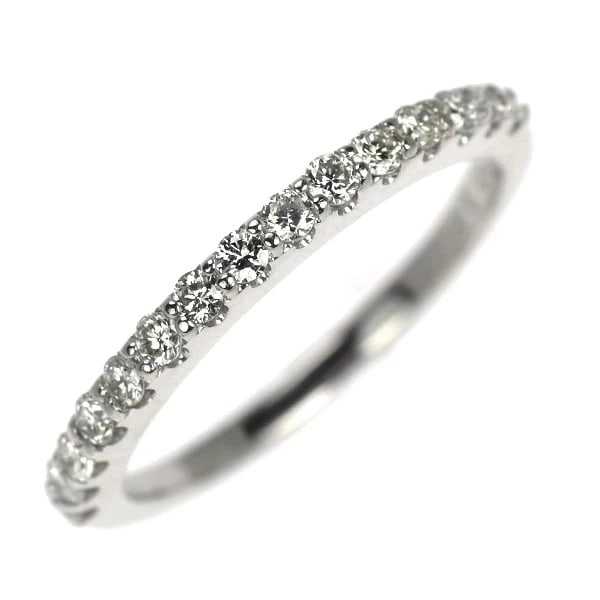 K18WG DIAMOND RING: K18WG Diamond Ring Brand: None Type/Style: Ring Material: K18WG, Main Stone Natural Color: WG Size: 3.75 US Accessories: None Accessories Notice: When purchasing pre-owned goods, please refer to the
