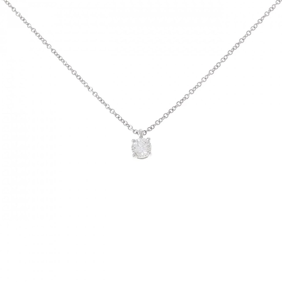TIFFANY&CO. SOLITAIRE NECKLACE: TIFFANY&Co. Solitaire Necklace Brand: TIFFANY&Co. Type/Style: TIFFANY&Co. Necklace Material: Platinum950, Main Stone Natural Color: Natural Size: Length 41cm Actual Size Pendant Length approx. x