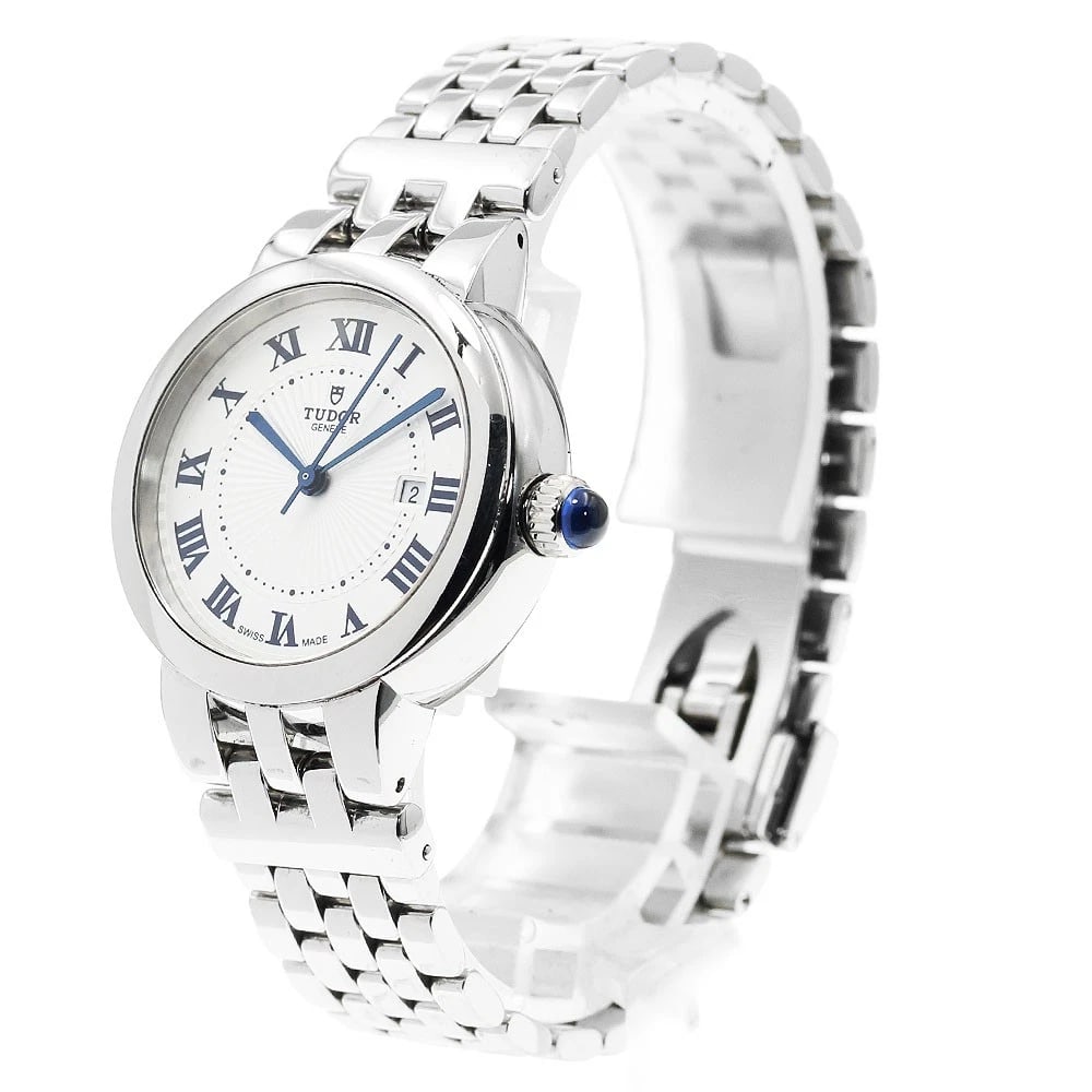 TUDOR SILVER AUTOMATIC WATCH - 2