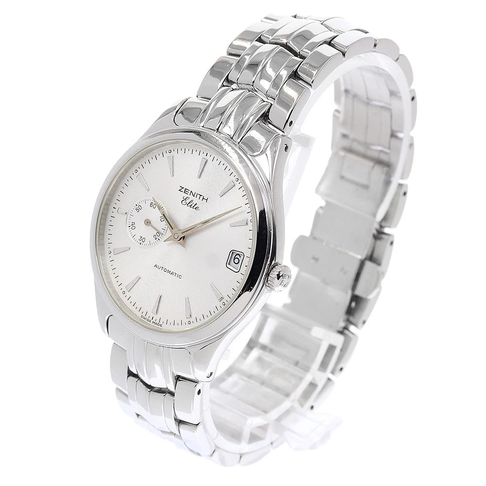 ZENITH CLASS DATE SILVER AUTOMATIC WATCH - 2