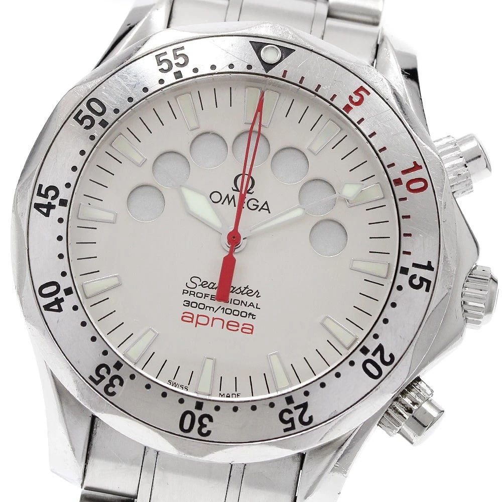 OMEGA SEAMASTER AUTOMATIC WATCH: OMEGA Seamaster Automatic Watch Brand: OMEGA Type/Style: Wristwatch Material: Band Material Stainless Steel, Case Material Stainless Steel Color: Dial Color Silver Band Color Silver Case Color Silver