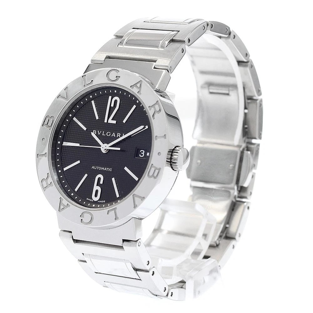 BVLGARI DATE BLACK AUTOMATIC WATCH - 2