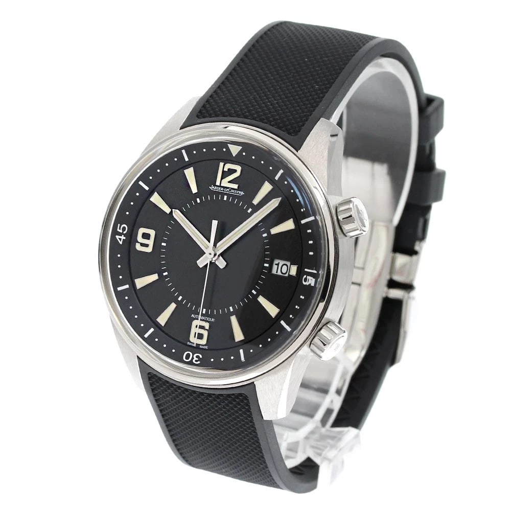 JAEGER-LECOULTRE DATE BLACK AUTOMATIC WATCH - 2