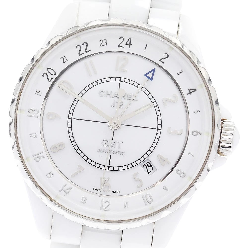 CHANEL J12 WHITE AUTOMATIC WATCH: CHANEL J12 white Automatic Watch Brand: CHANEL Type/Style: Wristwatch Material: Band Material Ceramic / Stainless Steel, Case Material Ceramic / Stainless Steel Color: Case Color White / Silver Band C