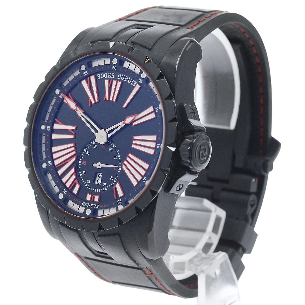 ROGER DUBUIS BLACK AUTOMATIC WATCH - 2
