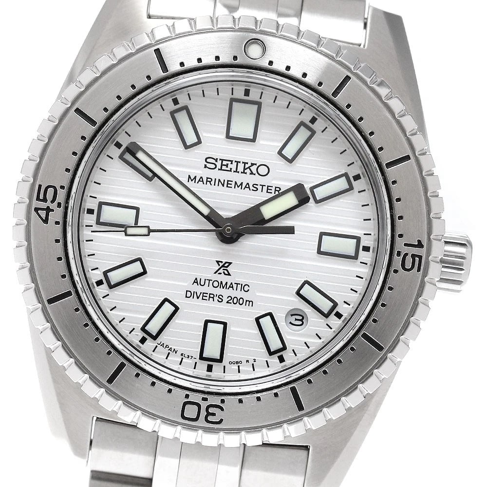 SEIKO PROSPEX MARINE MASTER SILVER WATCH: SEIKO Prospex Marine Master Silver Watch Brand: SEIKO Type/Style: Wristwatch Material: Band Material Stainless Steel, Case Material Stainless Steel Color: Case Color Silver Band Color Silver Dial Colo