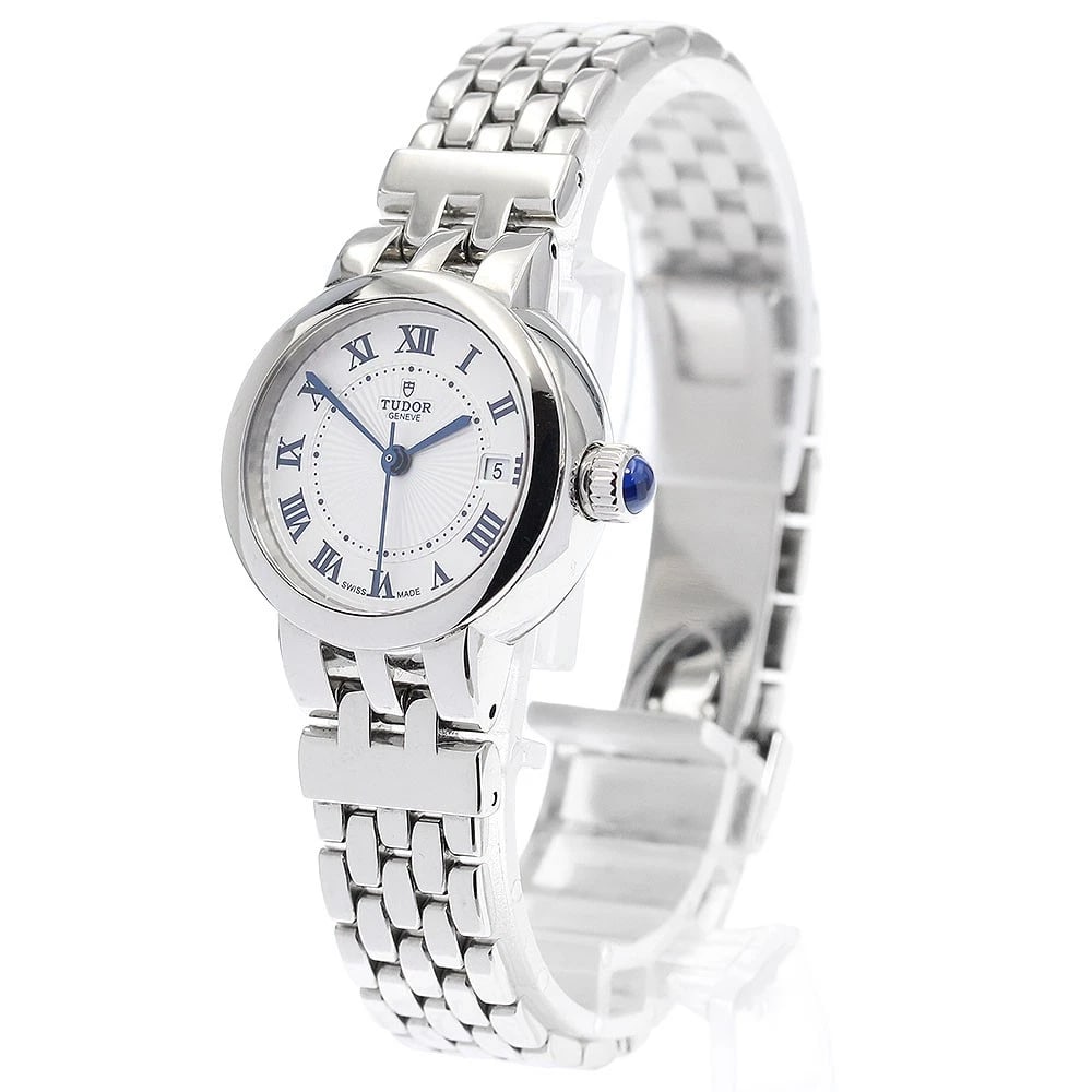 TUDOR CLAIR DATE SILVER AUTOMATIC WATCH - 2