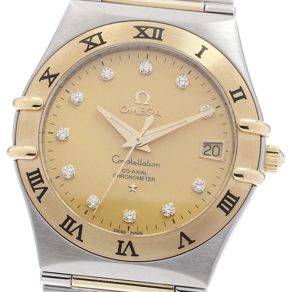 OMEGA CONSTELLATION DIAMOND AUTOMATIC WATCH: OMEGA Constellation diamond Automatic Watch Brand: OMEGA Type/Style: Wristwatch Material: Band Material Stainless Steel/YG, Case Material Stainless Steel/YG Color: Case Color Silver/Yellow Gold Band