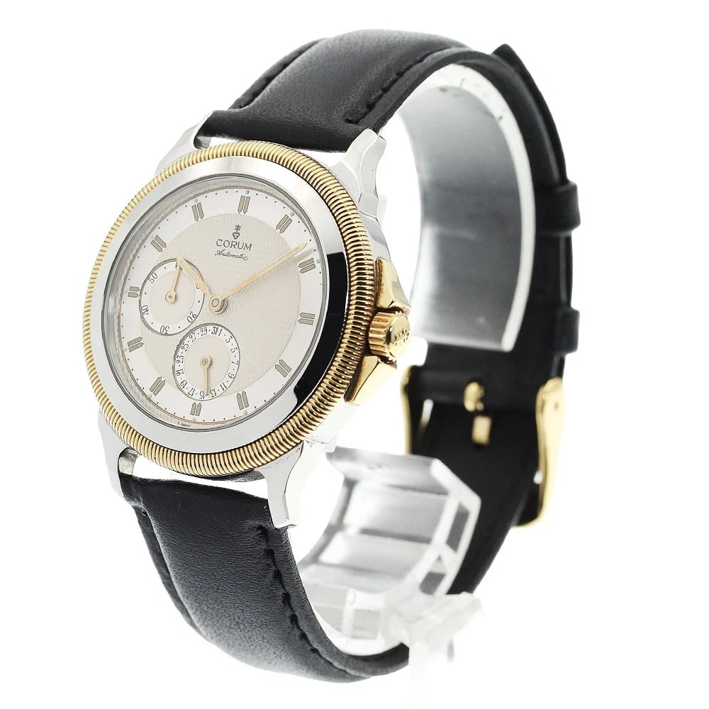 CORUM MECHANIC DATE SILVER AUTOMATIC WATCH - 2