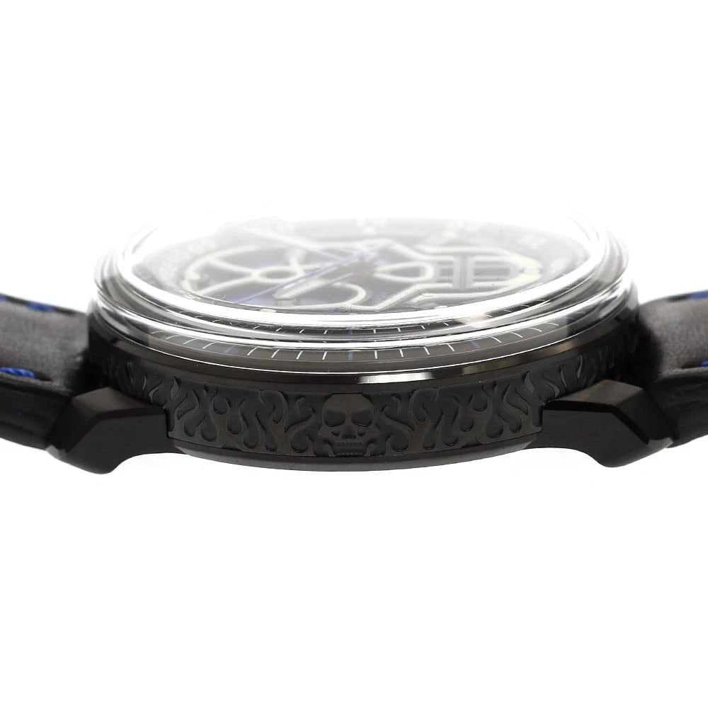 BOMBERG DATE BLUE AUTOMATIC WATCH - 4