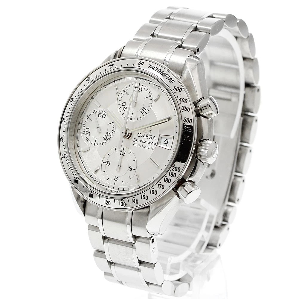 OMEGA SPEEDMASTER DATE CHRONOGRAPH SILVER AUTOMATIC WATCH - 2