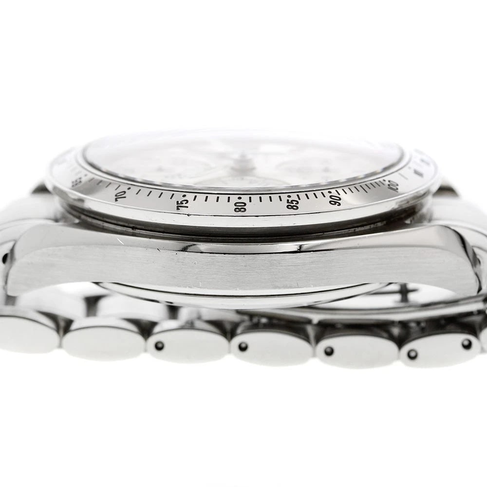OMEGA SPEEDMASTER DATE CHRONOGRAPH SILVER AUTOMATIC WATCH - 5
