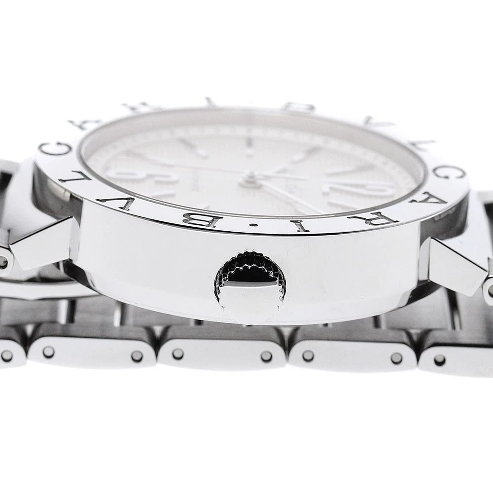 BVLGARI DATE SILVER AUTOMATIC WATCH - 4