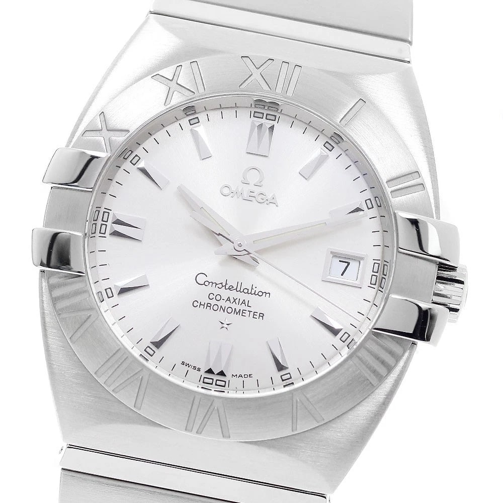 OMEGA CONSTELLATION DATE SILVER AUTOMATIC WATCH: OMEGA Constellation Date Silver Automatic Watch Brand: OMEGA Type/Style: Wristwatch Material: Band Material Stainless Steel, Case Material Stainless Steel Color: Case Color Silver Band Color Silver