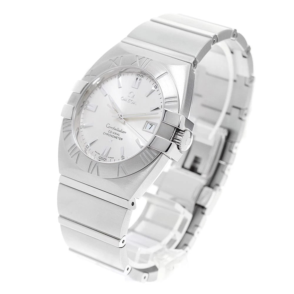 OMEGA CONSTELLATION DATE SILVER AUTOMATIC WATCH - 2