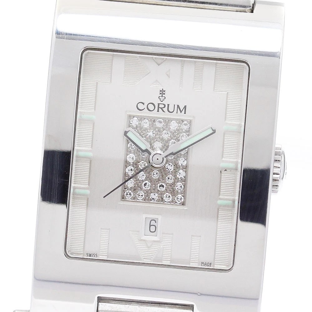CORUM DABOGAN DATE SILVER AUTOMATIC WATCH: CORUM Dabogan Date Silver Automatic Watch Brand: CORUM Type/Style: Wristwatch Material: Band Material Stainless Steel, Case Material Stainless Steel Color: Case Color Silver Band Color Silver Dial