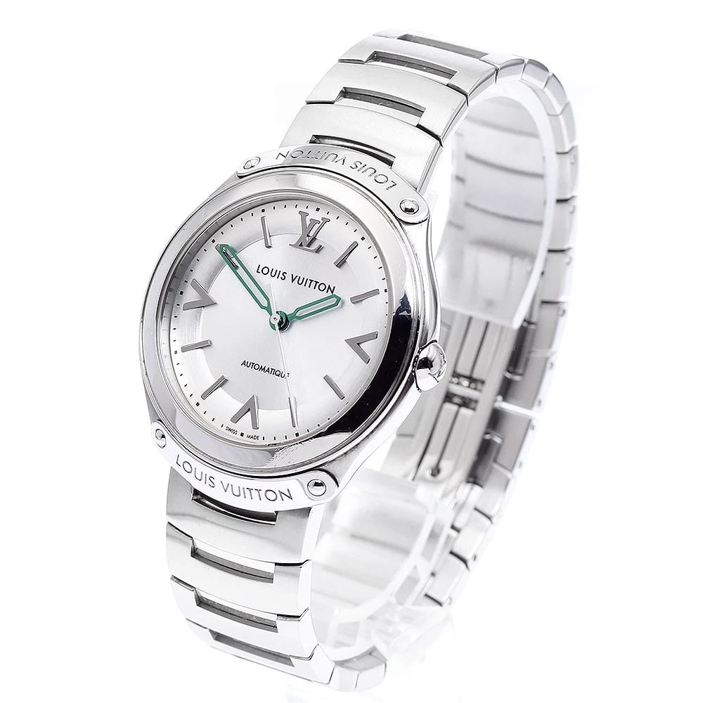 LOUIS VUITTON SILVER AUTOMATIC WATCH - 2
