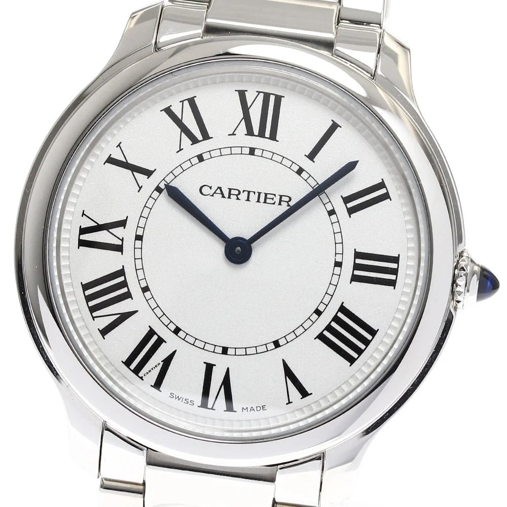 CARTIER RONDEMAST SILVER QUARTZ WATCH: CARTIER Rondemast Silver Quartz Watch Brand: CARTIER Type/Style: Wristwatch Material: Band Material Stainless Steel, Case Material Stainless Steel Color: Case Color Silver Band Color Silver Dial