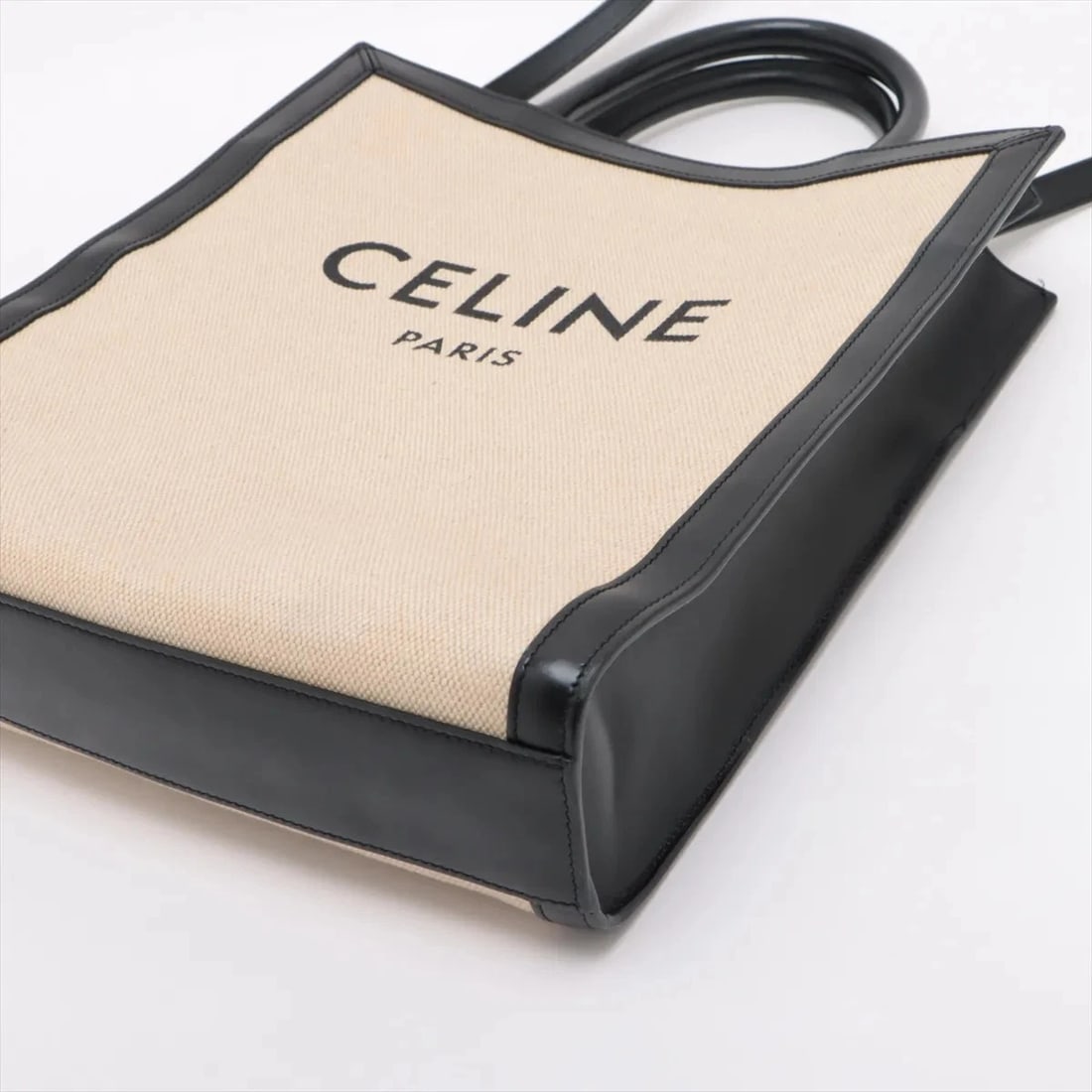 CELINE VERTICAL CABAS CANVAS HANDBAG - 3