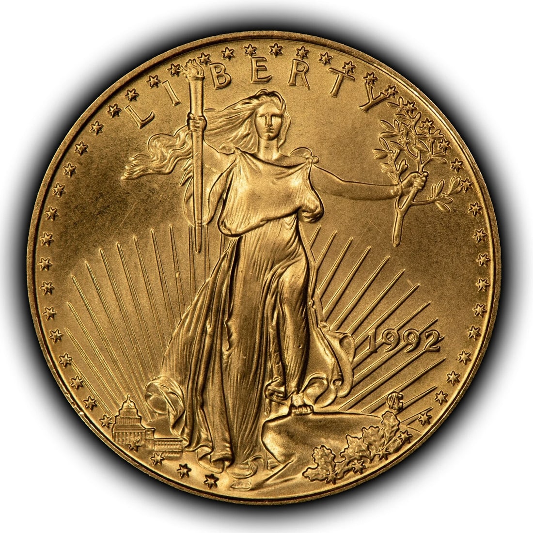 1992 G$25 1/2 OZ GOLD AMERICAN EAGLE (1 of 4)