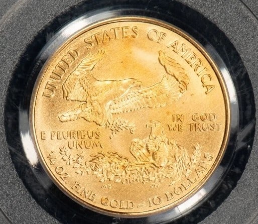 2005 G$10 1/4 OZ GOLD AMERICAN EAGLE (1 of 2)